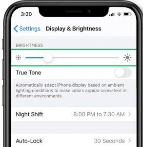 High Screen Brightness & Display Settings